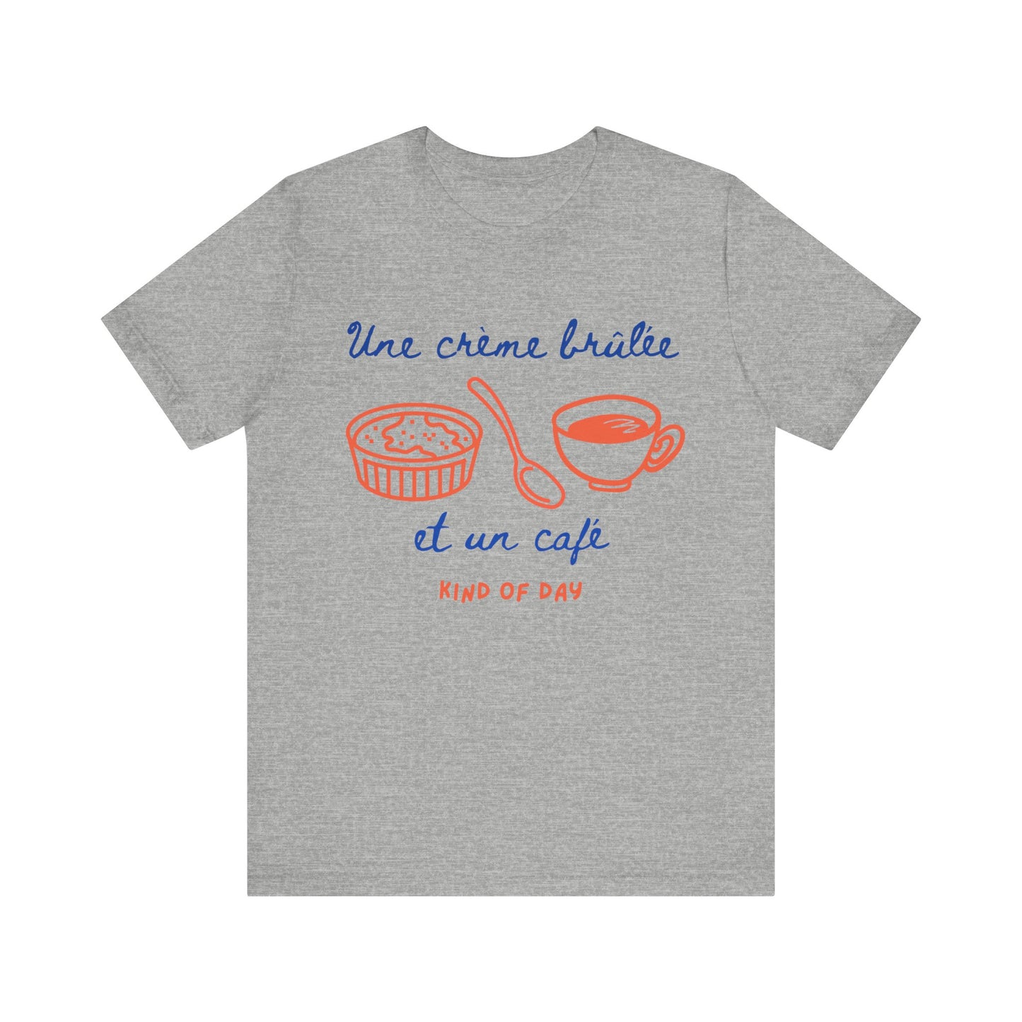 Une crème brûlée et un café French T-Shirt