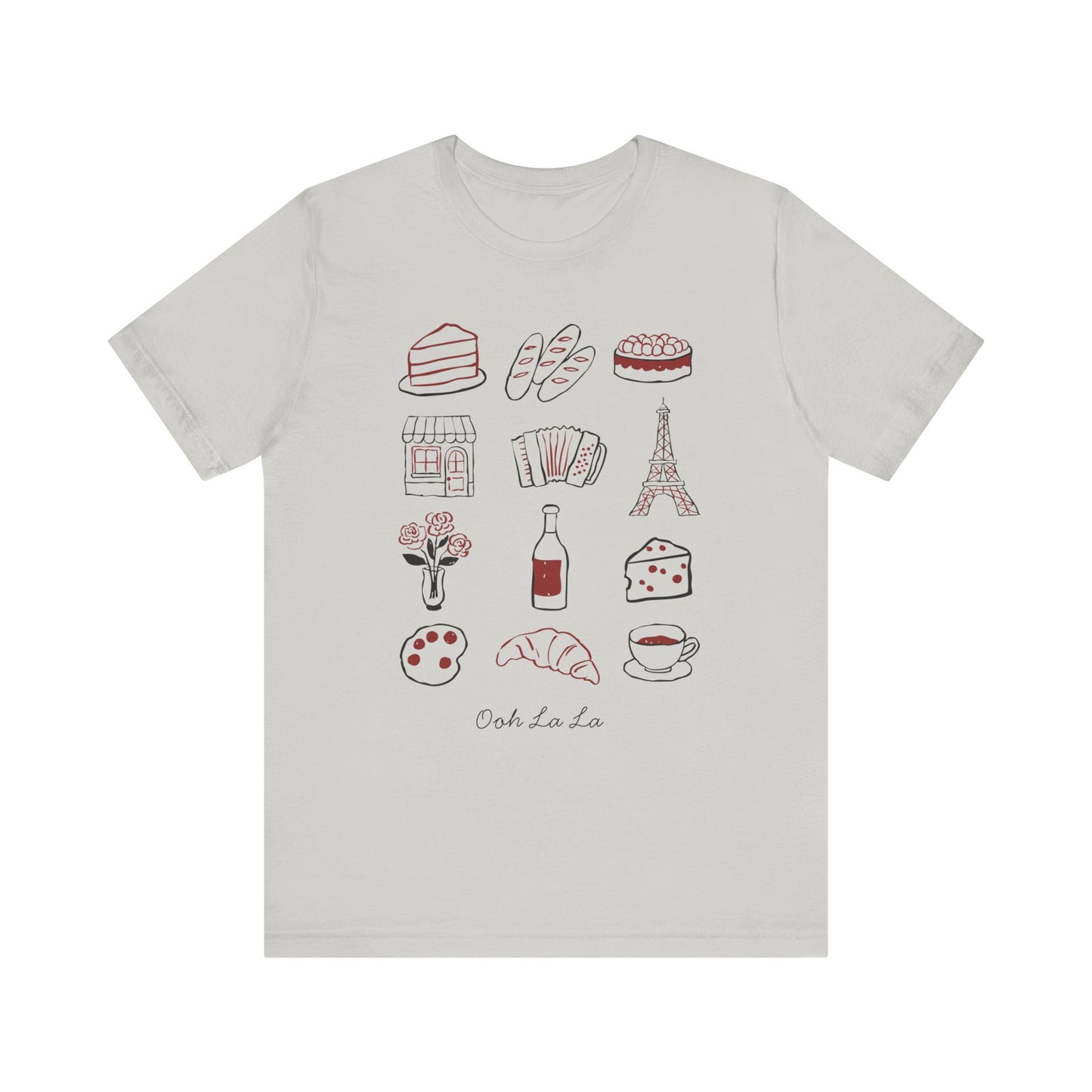 Parisian Style Hand Drawn Art T-Shirt