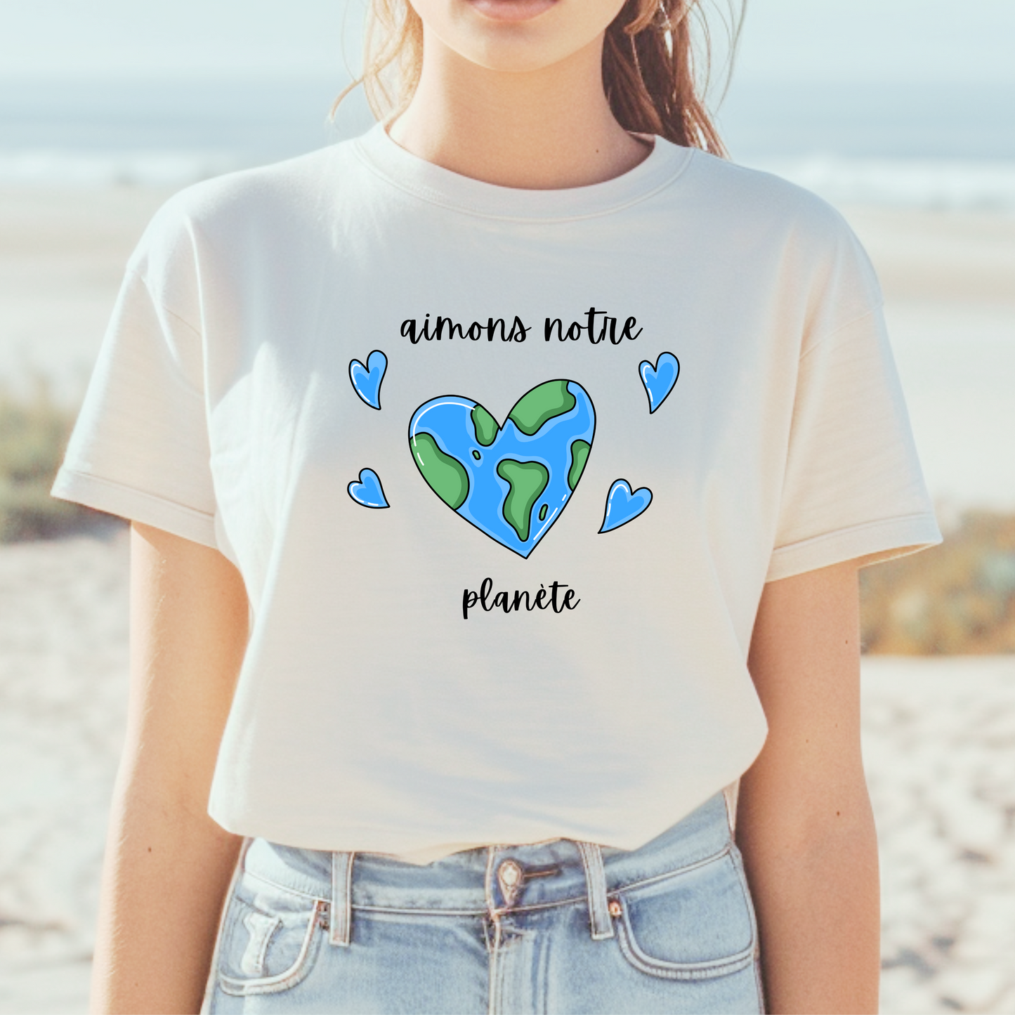 Aimons Notre Planète French T-Shirt