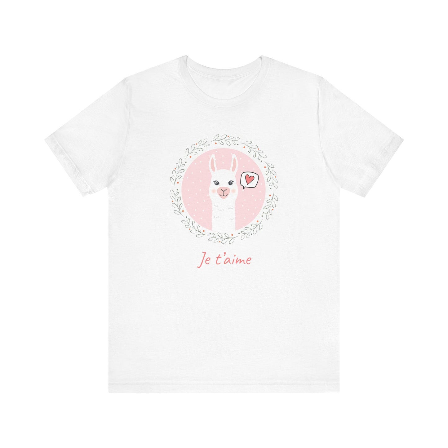 Je T’aime Llama French T-Shirt