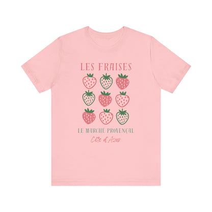 Les Fraises Marché Provençal French T-Shirt