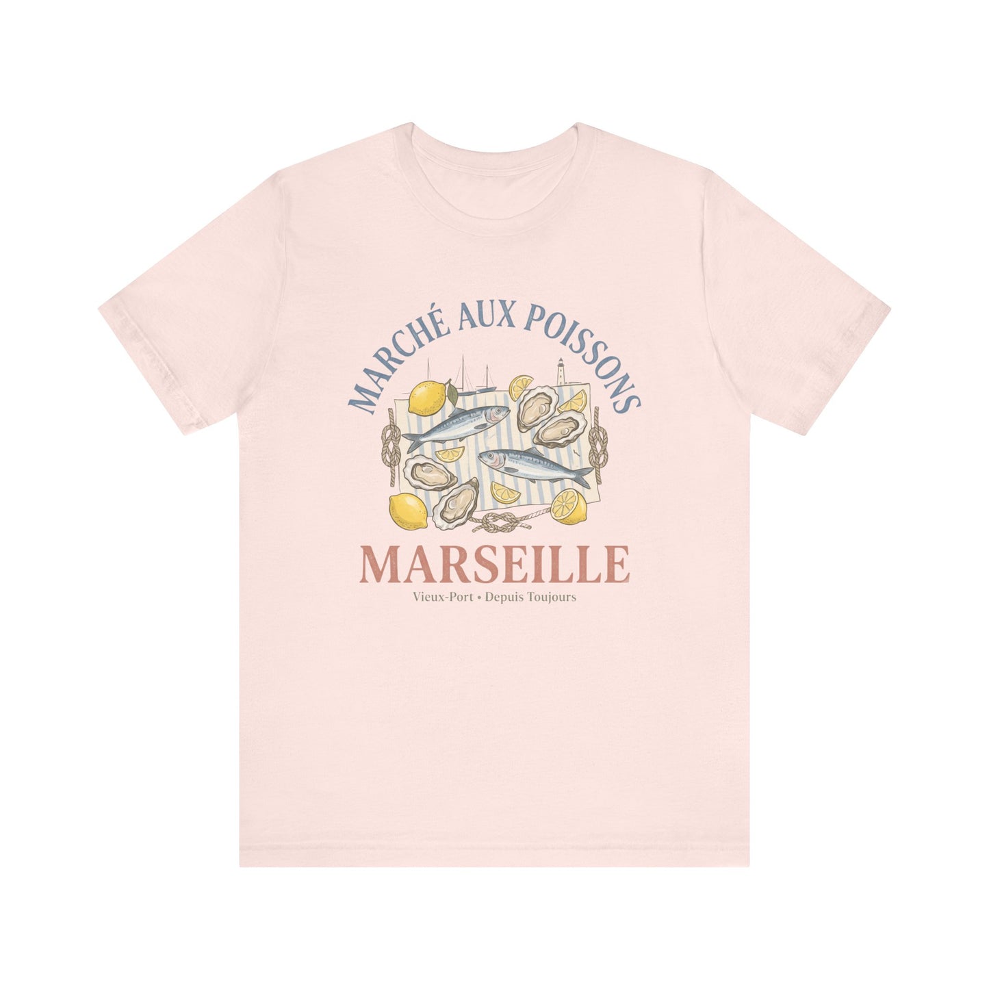 Marché aux poissons Marseille French T-Shirt
