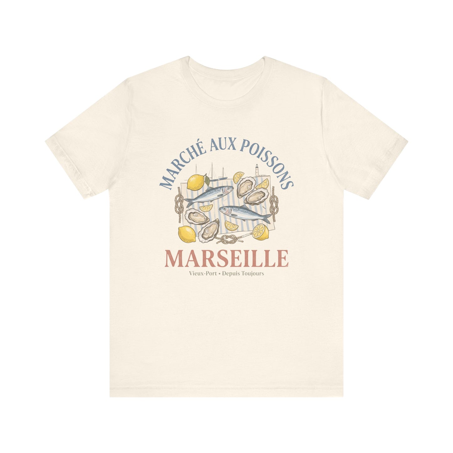 Marché aux poissons Marseille French T-Shirt