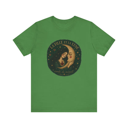 La fille et la lune French T-Shirt