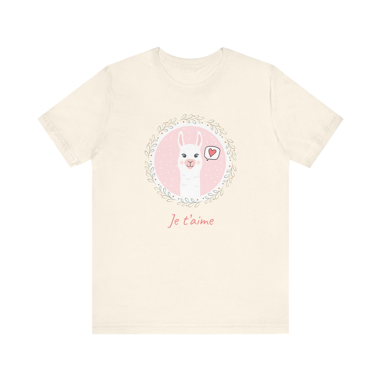 Je T’aime Llama French T-Shirt