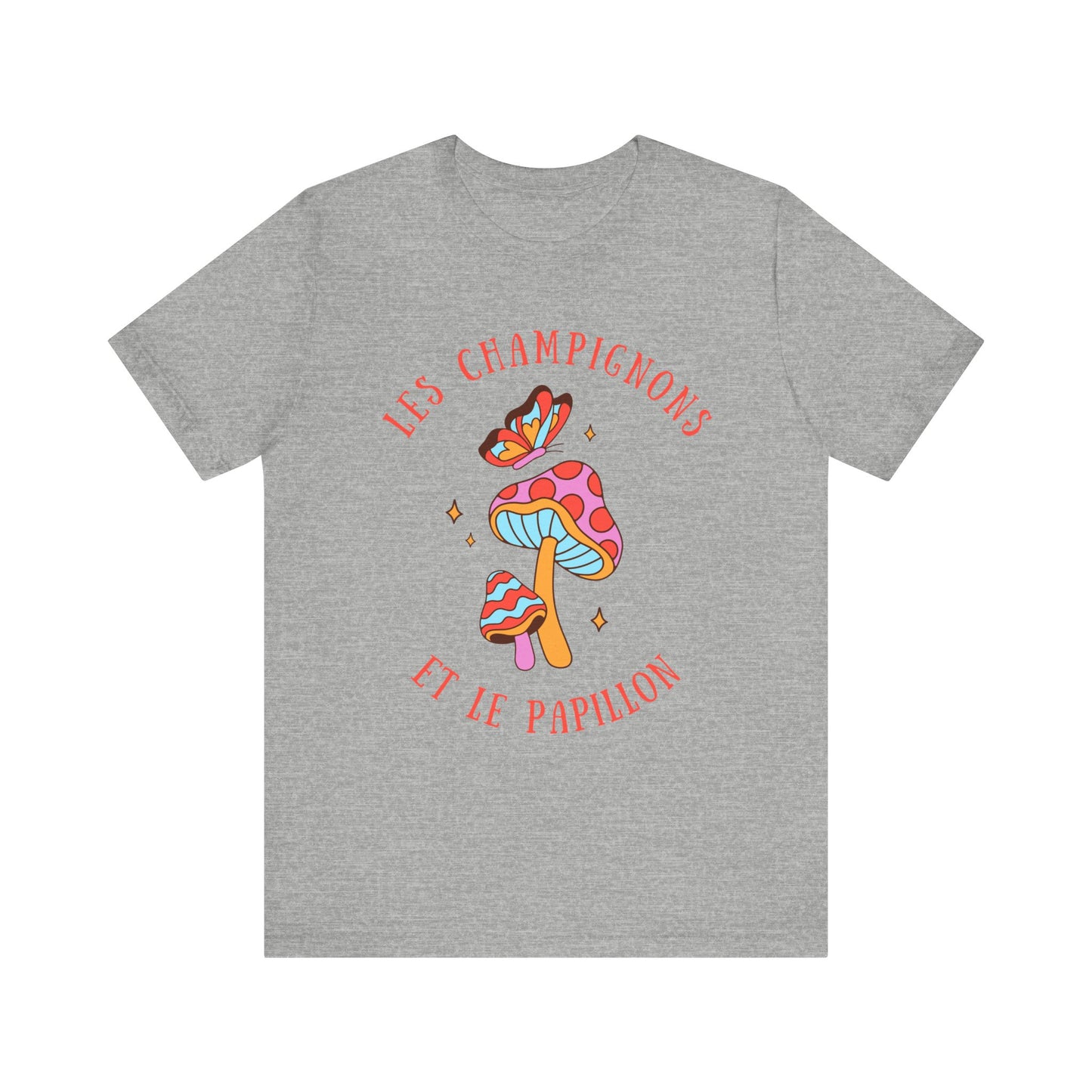 Les Champignons et le Papillon French T-Shirt