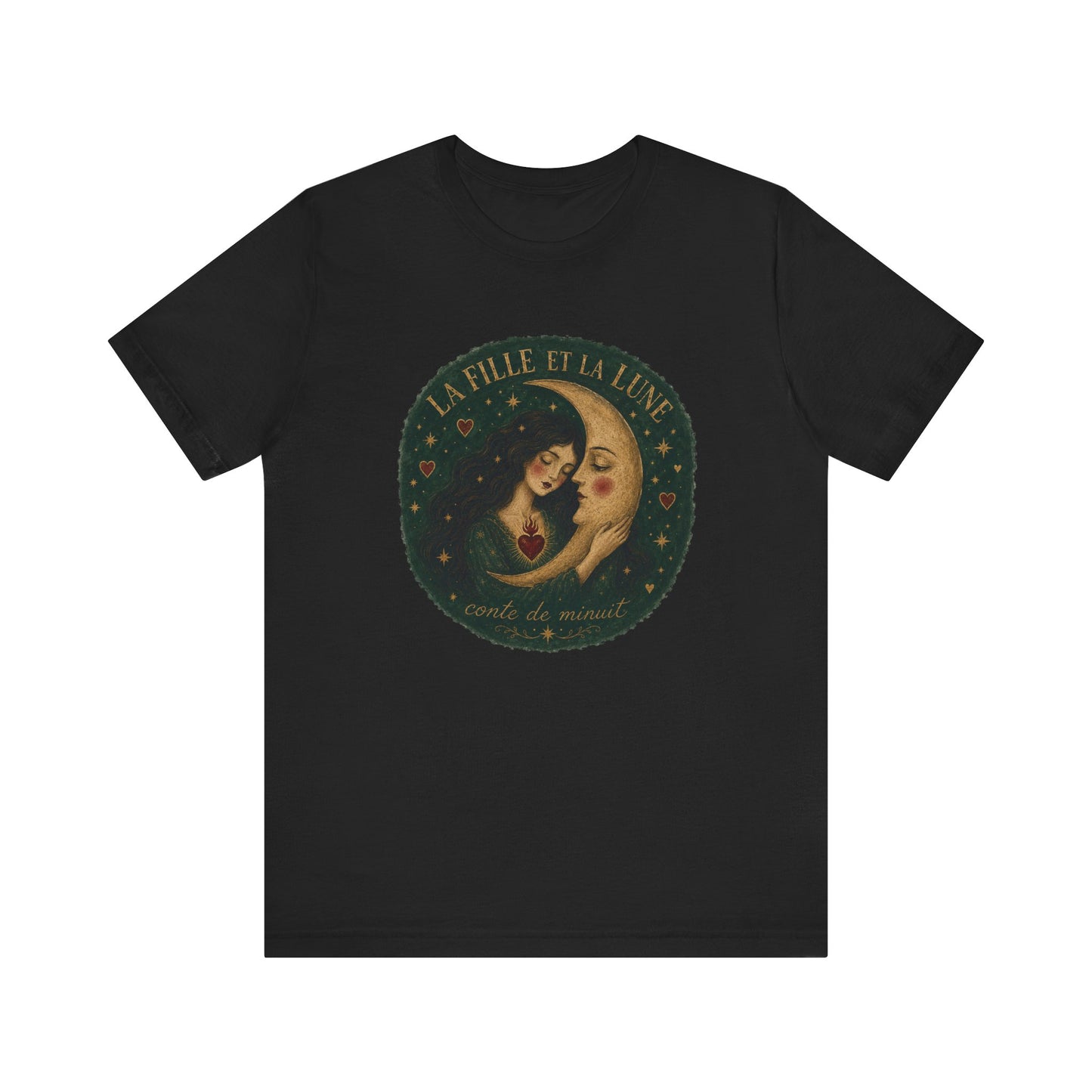 La fille et la lune French T-Shirt