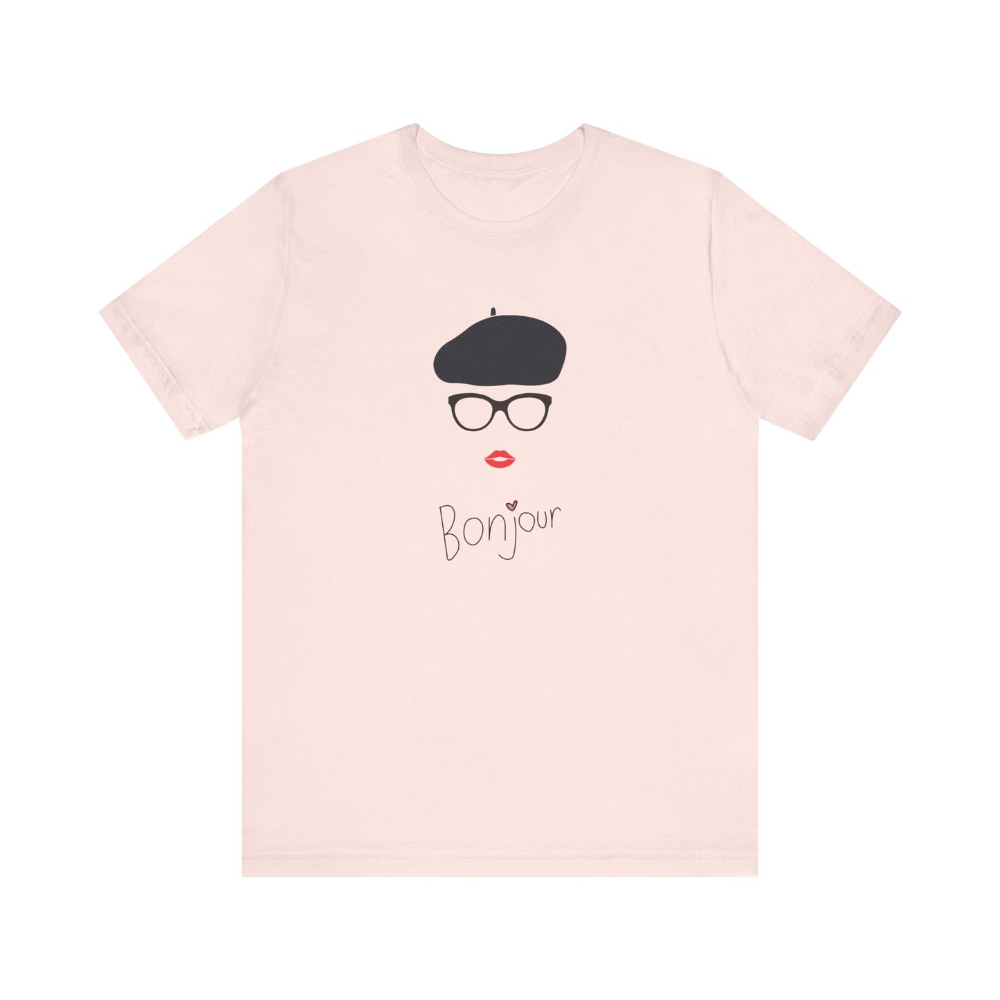 Bonjour Beret Face T-Shirt
