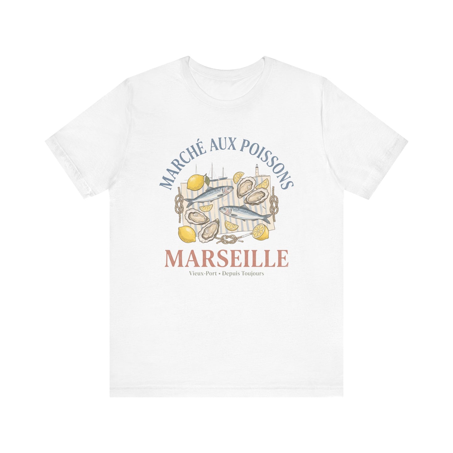 Marché aux poissons Marseille French T-Shirt