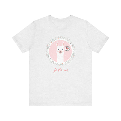 Je T’aime Llama French T-Shirt