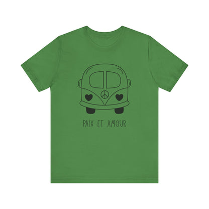Paix & Amour Bus French T-Shirt