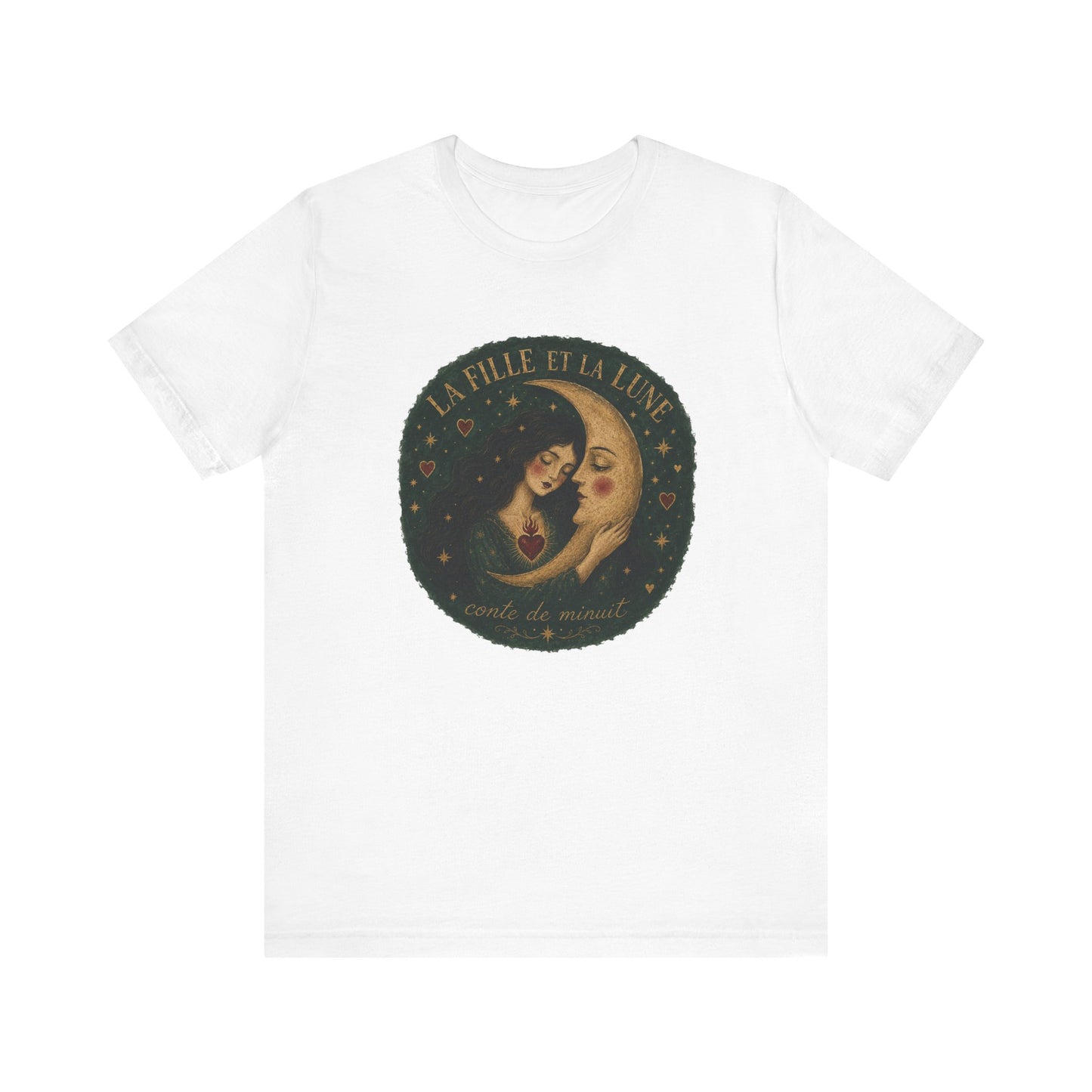 La fille et la lune French T-Shirt