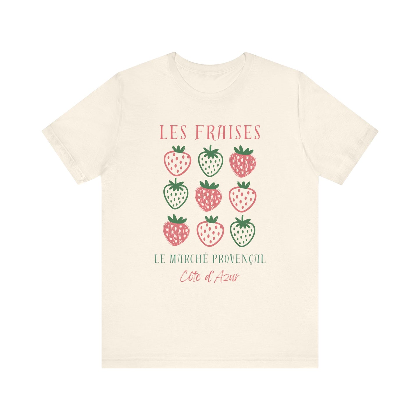 Les Fraises Marché Provençal French T-Shirt