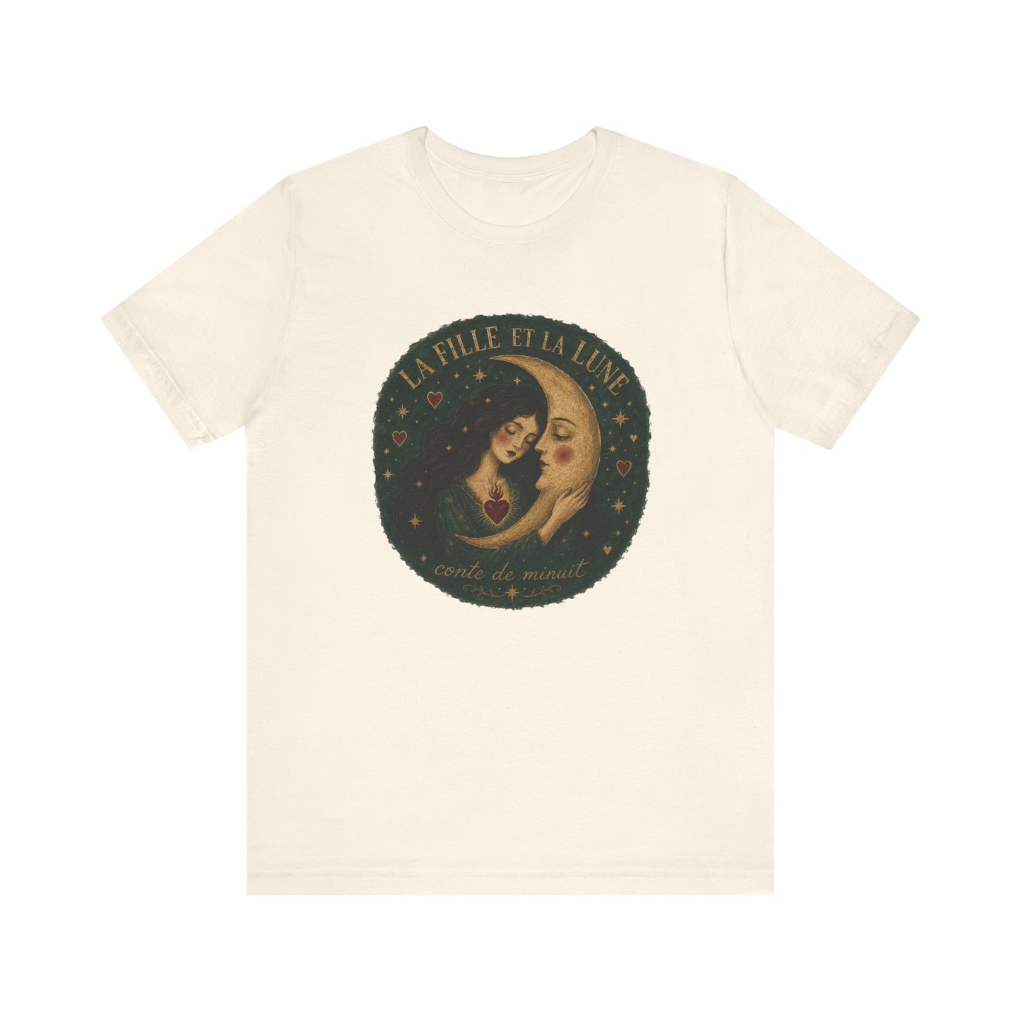 La fille et la lune French T-Shirt