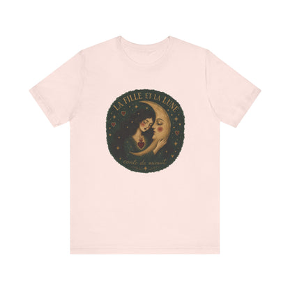 La fille et la lune French T-Shirt