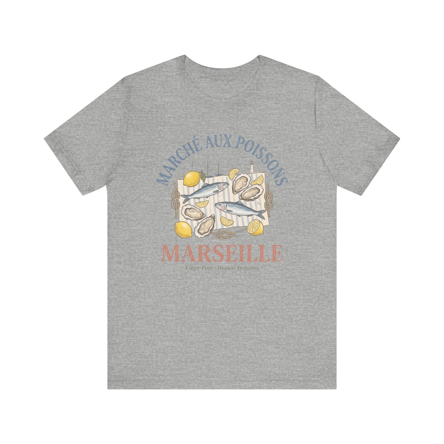 Marché aux poissons Marseille French T-Shirt