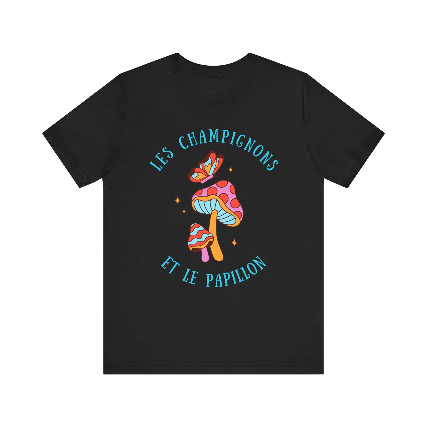 Les Champignons et le Papillon French T-Shirt