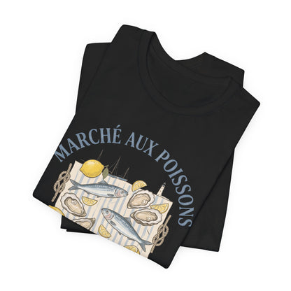 Marché aux poissons Marseille French T-Shirt