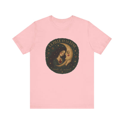 La fille et la lune French T-Shirt