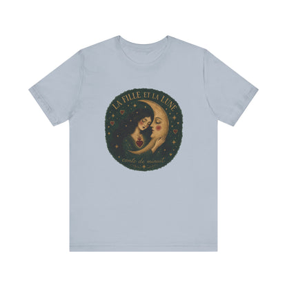 La fille et la lune French T-Shirt