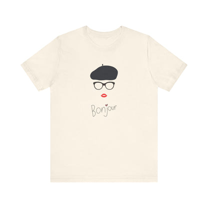 Bonjour Beret Face T-Shirt