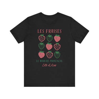Les Fraises Marché Provençal French T-Shirt