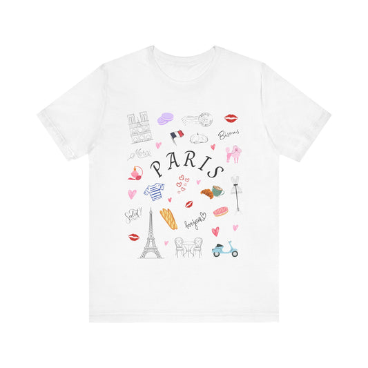 Paris Doodle Art T-Shirt