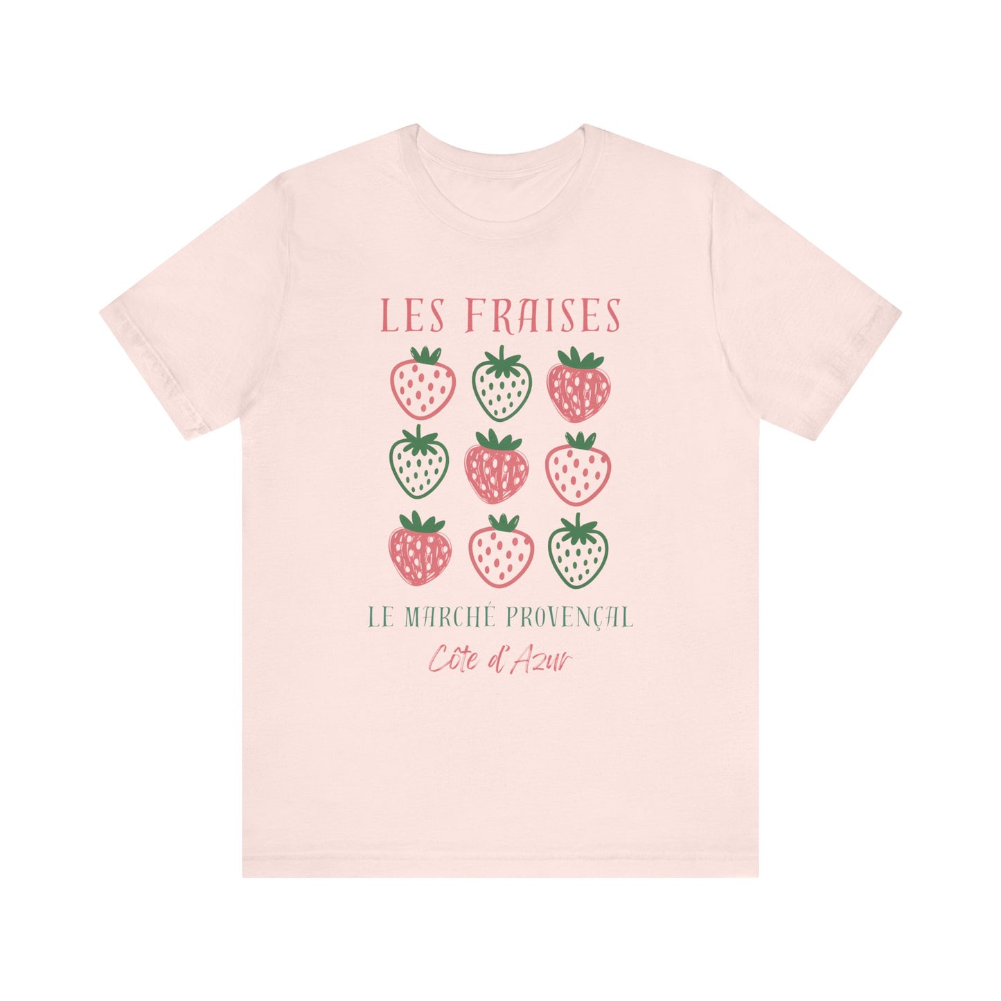 Les Fraises Marché Provençal French T-Shirt