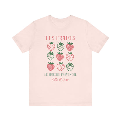 Les Fraises Marché Provençal French T-Shirt