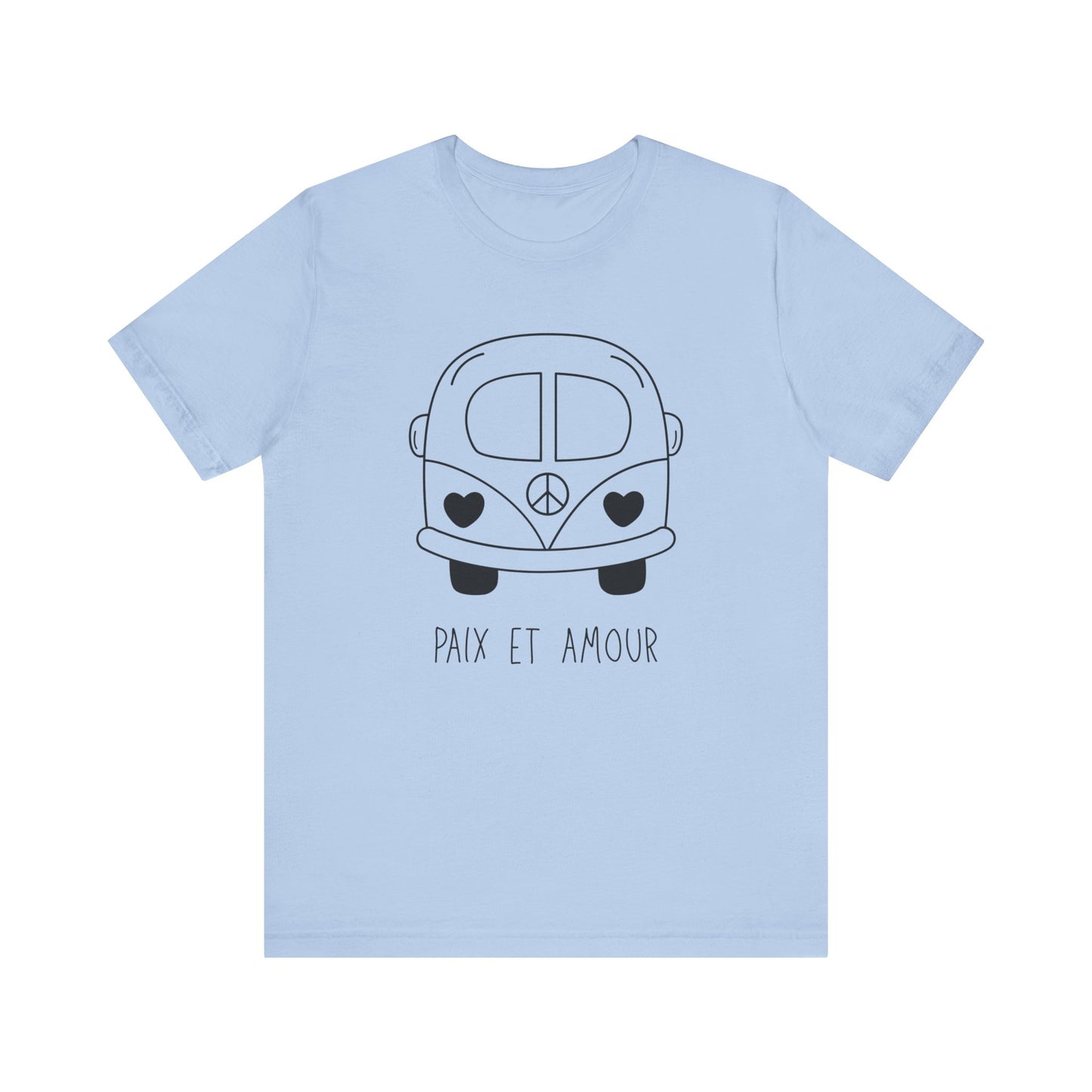 Paix & Amour Bus French T-Shirt