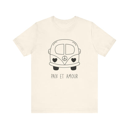 Paix & Amour Bus French T-Shirt