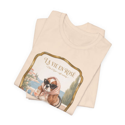 La vie en rosé Cavalier French T-Shirt