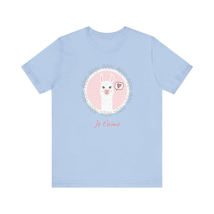 Je T’aime Llama French T-Shirt