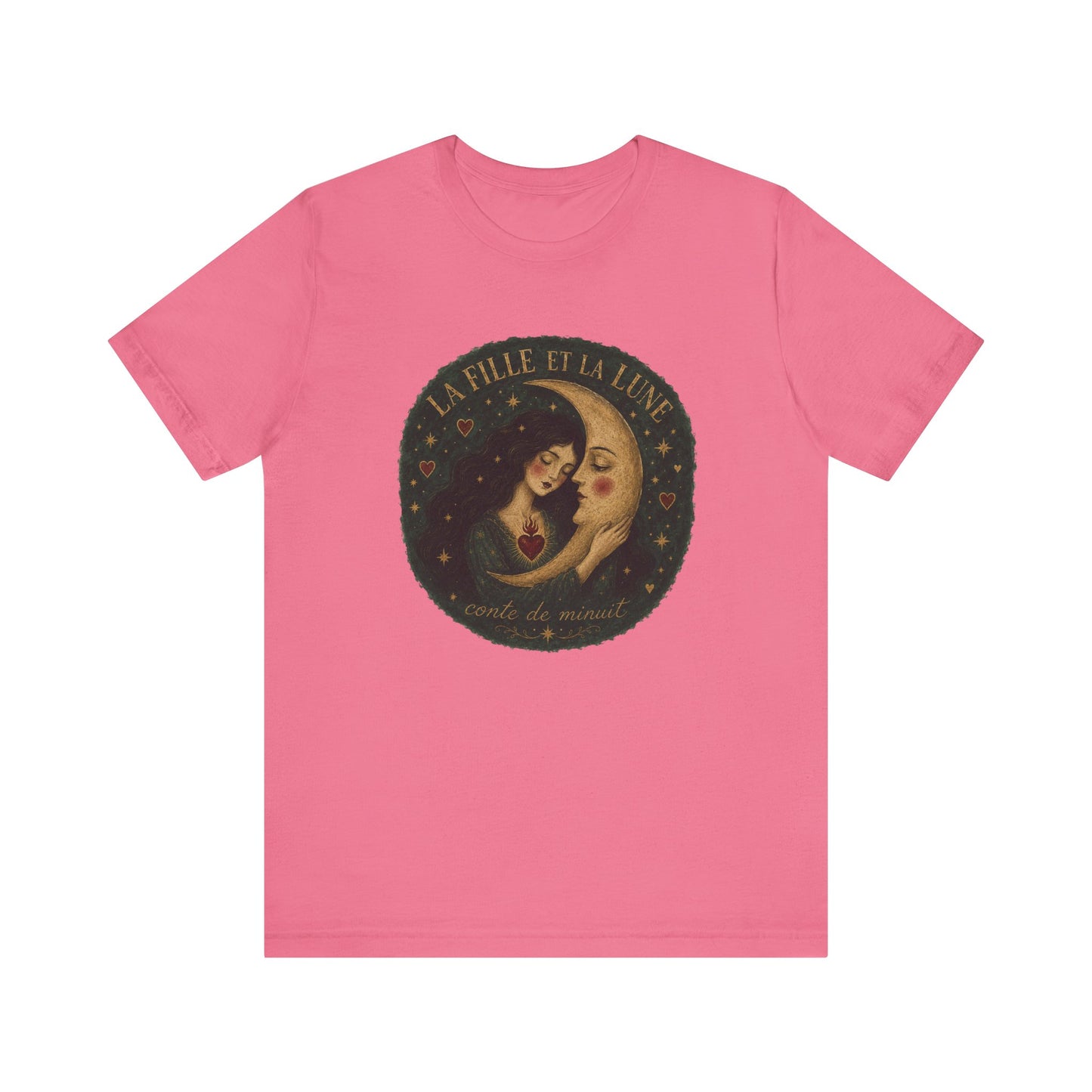 La fille et la lune French T-Shirt