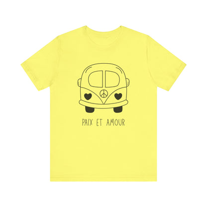 Paix & Amour Bus French T-Shirt