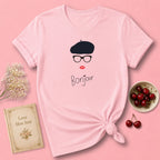 Bonjour Beret Face T-Shirt