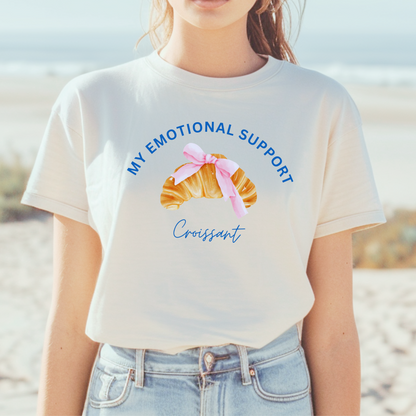 My Emotional Support Croissant French T-Shirt