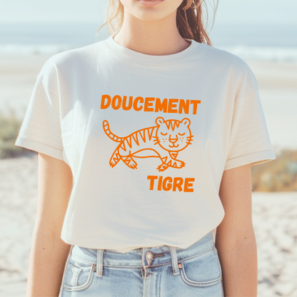 Doucement Tigre French T-Shirt