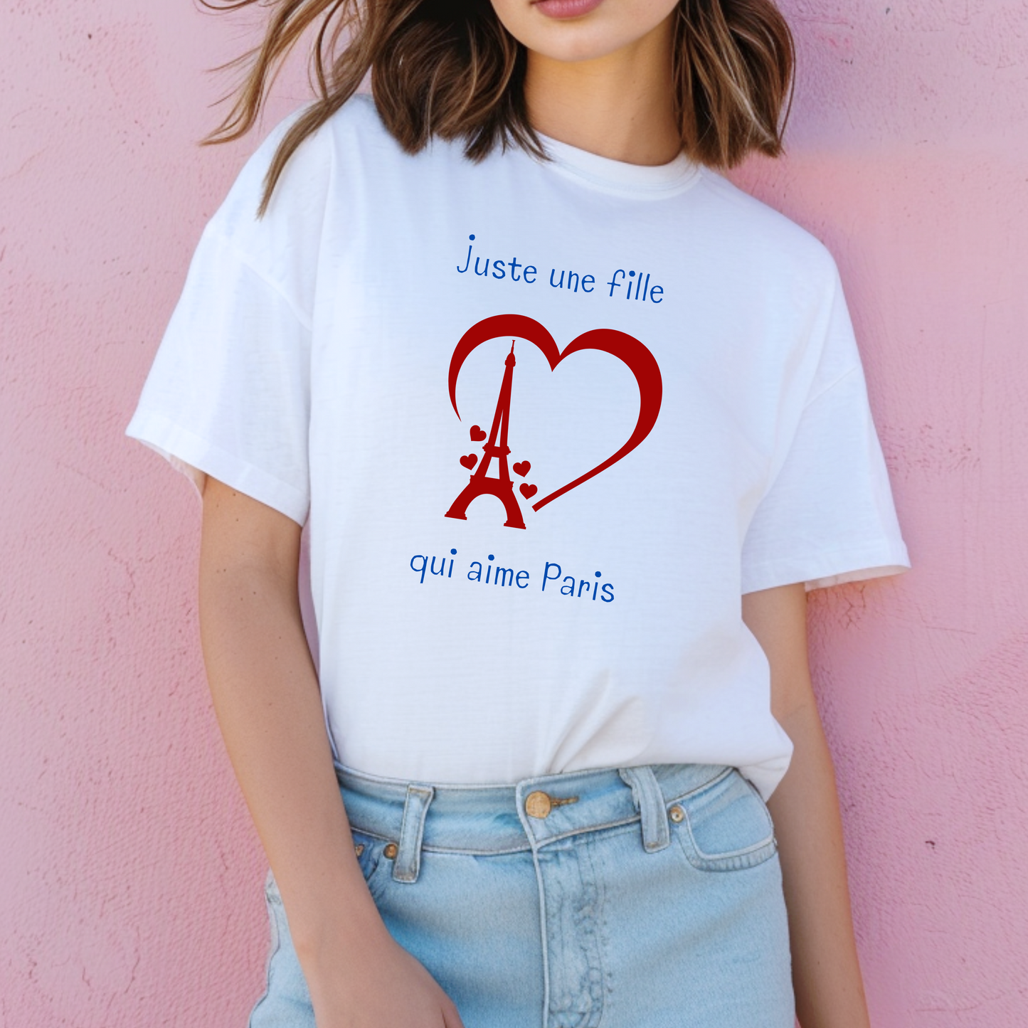 Juste Une Fille Qui Aime Paris French T-Shirt
